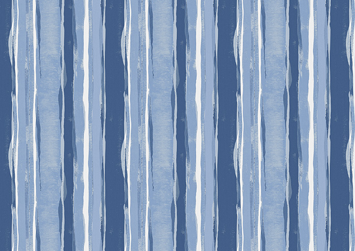 Waterfall Stripe, Royal - Roller Blind - Image 6